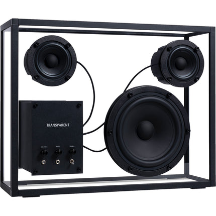 Altavoz Bluetooth Transparente Negro con Potencia de 140W y Woofer de 6.5"