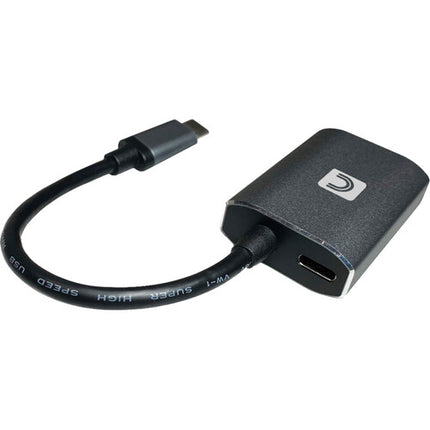 Adaptador USB Tipo C a HDMI 4K 60W Power Delivery Gris Oscuro
