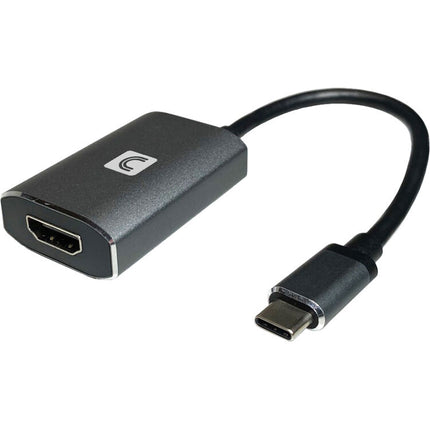 Adaptador USB Tipo C a HDMI 4K 60W Power Delivery Gris Oscuro