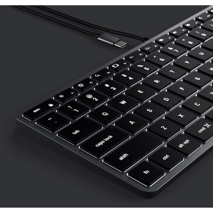 Satechi Slim W1 Teclado Retroiluminado Alámbrico Teclas Retroiluminadas USB-C