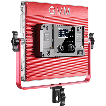 GVM 1200D Panel LED RGB Para Estudio Luz 3400 Lux 5600K Con Barndoor Y Maletín