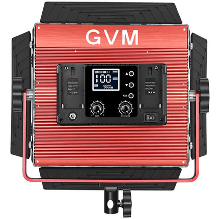 GVM 1200D Panel LED RGB Para Estudio Luz 3400 Lux 5600K Con Barndoor Y Maletín
