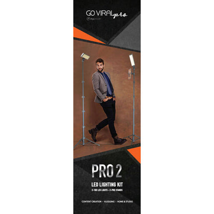 DigiPower PRO2 180 LED Kit de Iluminación Bi-Color 3200-5600K con Soportes