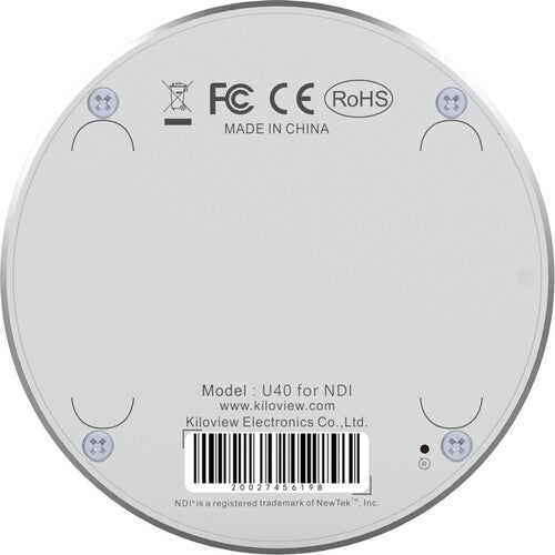 Kiloview U40 Convertidor HDMI a NDI 4K60p con Doble Puerto de Red DC Out