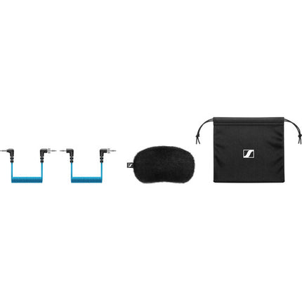 Sennheiser MKE 400 Micrófono Shotgun para Cámara con Boompole de Aluminio 7' y Accesorios