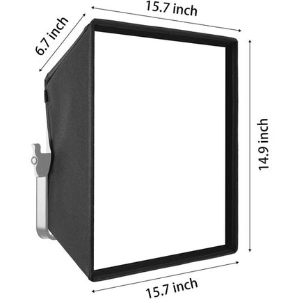 GVM Softbox para Paneles LED 15 x 15.7 pulgadas con Rejilla de Tela