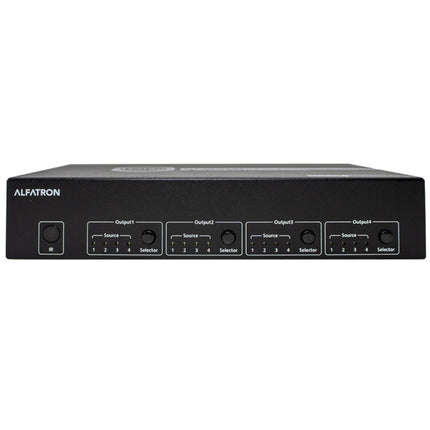 Alfatron Compact 4x4 conmutador matriz HDMI 4K 60Hz 4 salidas S/PDIF