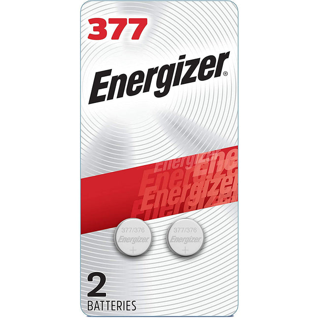 Energizer 377 Batería de Óxido de Plata 1.5V para Dispositivos Pequeños 2-Pack