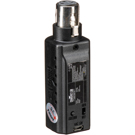 CHAUVET DJ Wireless D-Fi Receptor DMX Inalámbrico con 10 Horas de Duración y 50 Metros de Alcance