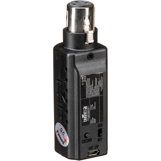 CHAUVET DJ Wireless D-Fi Receptor DMX Inalámbrico con 10 Horas de Duración y 50 Metros de Alcance