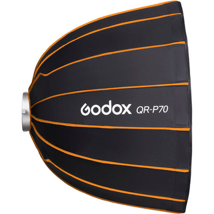 Godox P70 Softbox Parabólico Liberación Rápida 70 cm con Difusores y Estuche