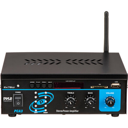 Pyle Pro PCA3 Amplificador Estéreo 150W Bluetooth FM USB SD
