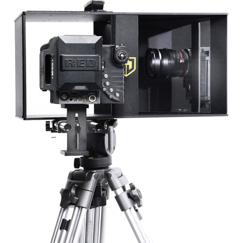 Glide Gear Face-2-Face Periscopio y Teleprompter para Entrevistas con Soporte de Tablet y Riser de Cámara