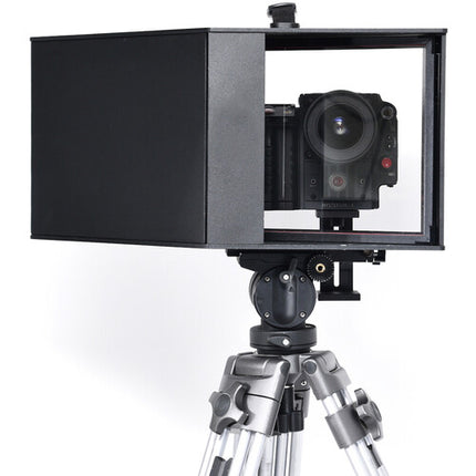 Glide Gear Face-2-Face Periscopio y Teleprompter para Entrevistas con Soporte de Tablet y Riser de Cámara