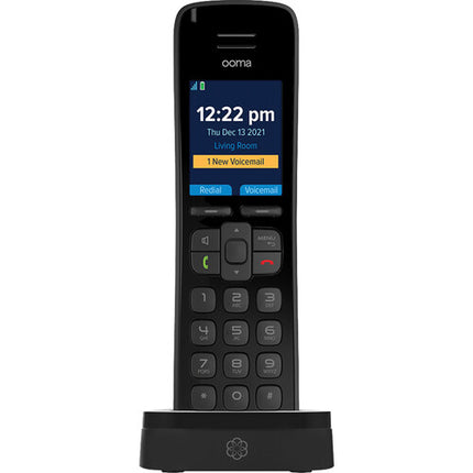 Ooma Telo Sistema de Teléfono VoIP con 3 Handsets HD3 Negro y Llamadas Gratis US