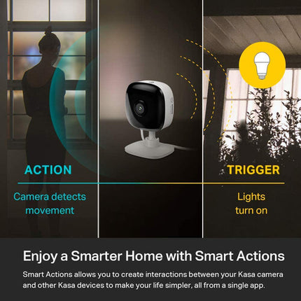 TP-Link EC60 Kasa Spot Cámara de Seguridad Wi-Fi Interior 1080p Visión Nocturna 130° FOV