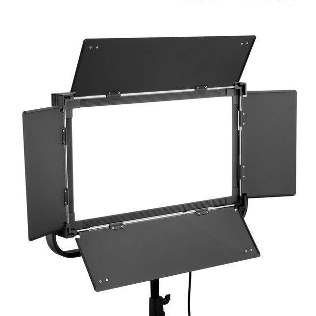 Genaray Twin Sun Panel LED Bi-Color 28.7x20" 6768 Lux 3200-5600K con Barndoors