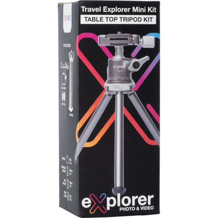 Explorer Photo & Video TX-MK Kit Mini Trípode Mesa con Cabezal de 11 lb