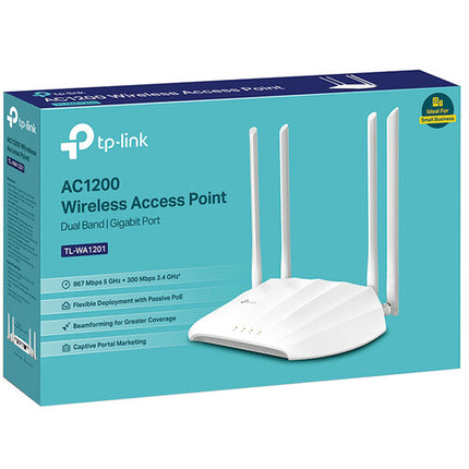 TP-Link TL-WA1201 Punto de Acceso Inalámbrico AC1200 Wi-Fi 5 1167 Mbps PoE