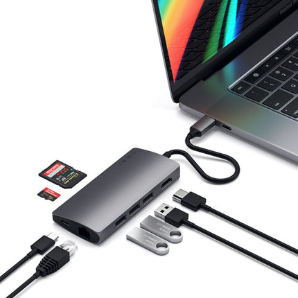 Satechi Adaptador Multi Puerto USB Tipo-C 4K HDMI Ethernet Gigabit