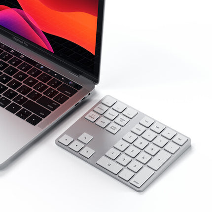 Satechi Bluetooth Teclado Numérico Extendido para Mac Plata USB-C Recargable