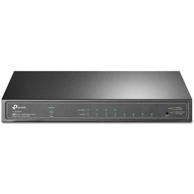 TP-Link TL-SG2008P Switch Gestionado Gigabit 8 Puertos 4 PoE+ 62W Power Budget