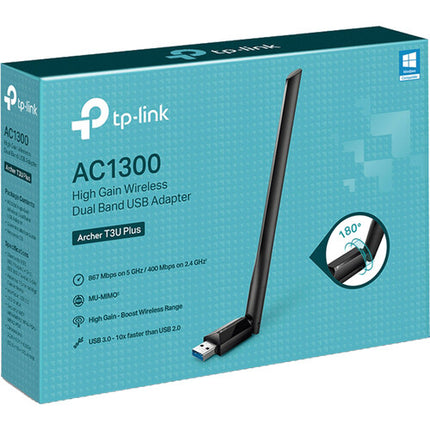 TP-Link Archer T3U Plus Adaptador USB Inalámbrico Doble Banda AC1300