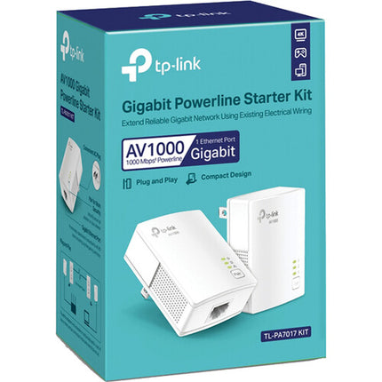 TP-Link AV1000 Kit Powerline Gigabit 2 Módulos Alcance 300m AES 128-bit