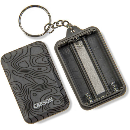 Linterna Llavero Carson Gris LED Chip-on-Board 3 Modos 2.4x1.4x0.5 pulgadas