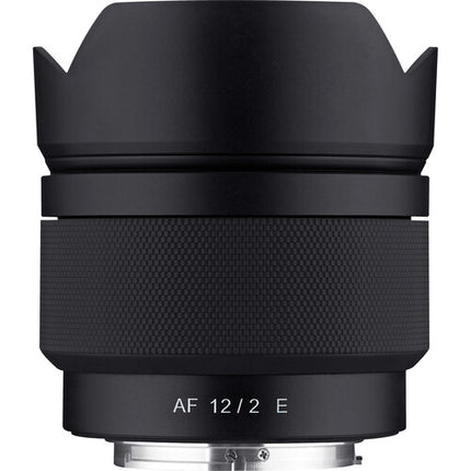 Rokinon 12mm f2.0 AF Objetivo Gran Angular Compacto para Sony E-Mount 62mm con Estuche