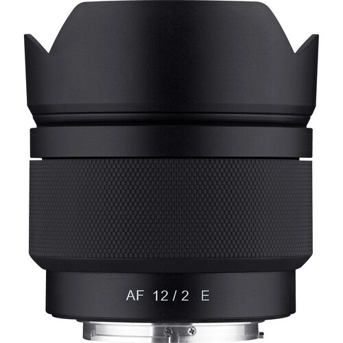 Rokinon 12mm f2.0 AF Objetivo Gran Angular Compacto para Sony E-Mount 62mm con Estuche