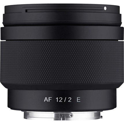 Rokinon 12mm f2.0 AF Objetivo Gran Angular Compacto para Sony E-Mount 62mm con Estuche