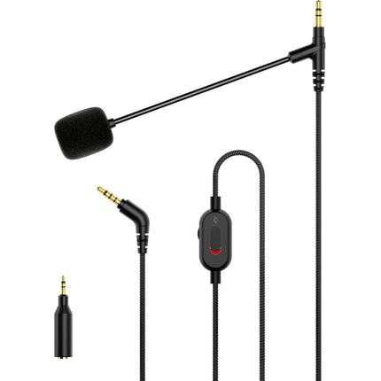 MEE audio ClearSpeak Cable para Auriculares Micrófono Boom Acero Nylon