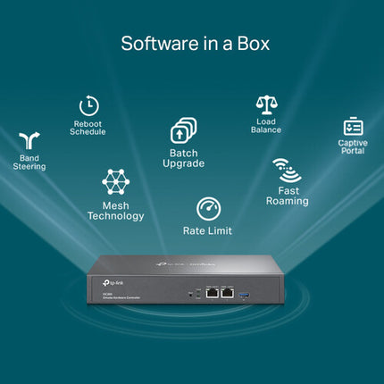 TP-Link OC300 Omada Controlador Hardware con 2 Puertos Gigabit y USB 3.1 Rackmount Kit