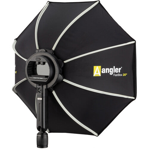 Angler On-Camera Flash FastBox 20" Octagonal Softbox Kit con Ángulo Ajustable y Montura Rápida