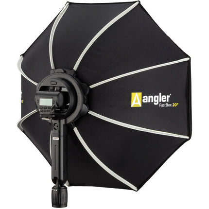 Angler On-Camera Flash FastBox 20" Octagonal Softbox Kit con Ángulo Ajustable y Montura Rápida