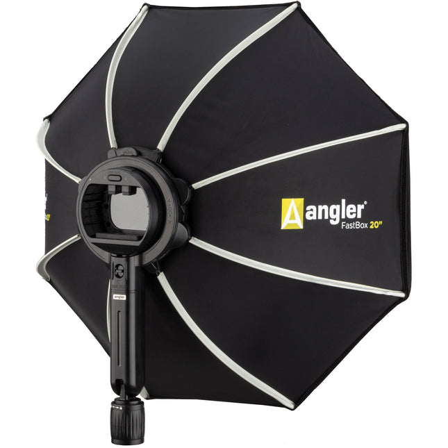 Angler On-Camera Flash FastBox 20" Octagonal Softbox Kit con Ángulo Ajustable y Montura Rápida