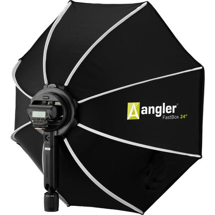 Angler On-Camera Flash Softbox 24 Pulgadas Octagonal con Rejilla de Tela