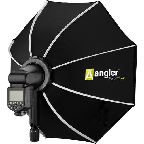 Angler FastBox 24" Softbox Octagonal Kit con Parrilla de Tela y Adaptador Godox V1