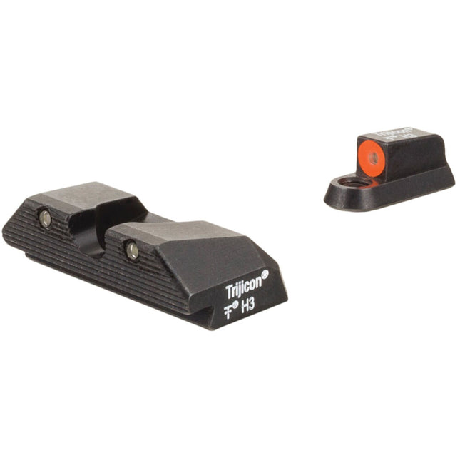 Trijicon HD Night Sights para CZ P-10 con Anillo Frontal Naranja y Dots Tritio Verde