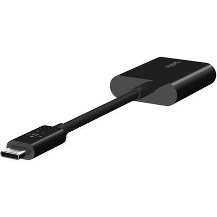 Belkin Adaptador de Audio y Carga USB Tipo-C con 60W y Doble Entrada
