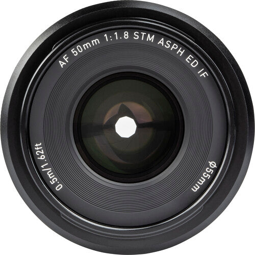 Viltrox 50mm f18 Objetivo para Sony E-mount Formato Full Frame y Autoenfoque STM