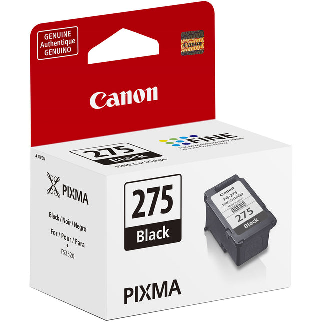 Canon PG-275 Cartucho de Tinta Negra para PIXMA TS3520 y TR4720 5.6mL Pigmentada