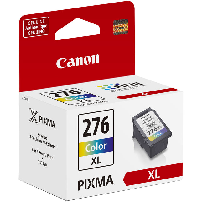 Cartucho de tinta color Canon CL-276XL para impresoras PIXMA TS3520 y TR4720