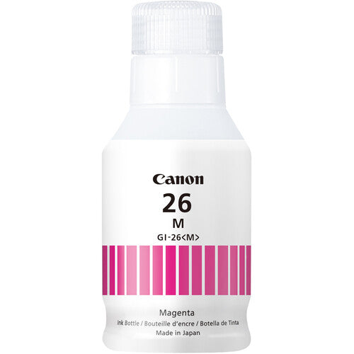 Canon GI-26 Tinta Magenta Pigmentada para Impresoras MAXIFY 6020 y 7020