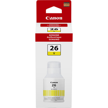 Canon GI-26 Tinta Amarilla Pigmentada Para Impresoras MAXIFY 6020 7020