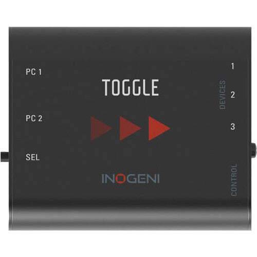 INOGENI Toggle Switch USB 3.0 para 2 Hosts Soporte 3 Dispositivos 12 VDC