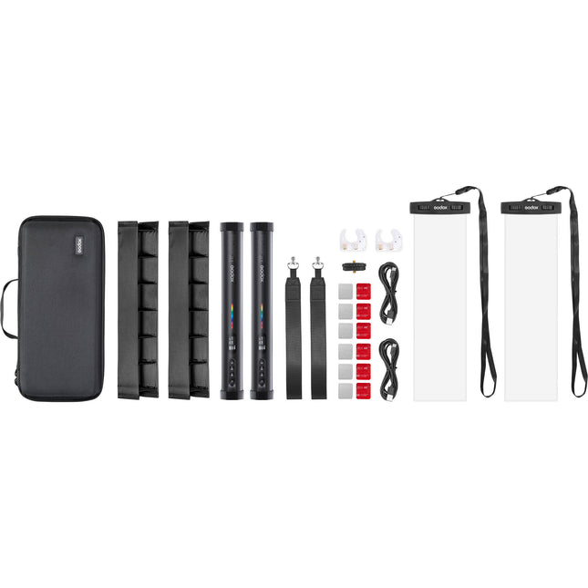 Godox TL30 Luz LED Tubular RGB 1 pie Kit 2 luces Control App 740 Lux