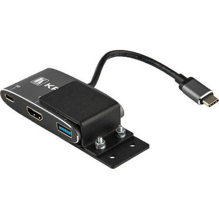 Kramer KDock-1 Adaptador Multipuerto 3 Puertos HDMI 4K USB 3.0 y C 60W PD