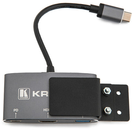 Kramer KDock-1 Adaptador Multipuerto 3 Puertos HDMI 4K USB 3.0 y C 60W PD